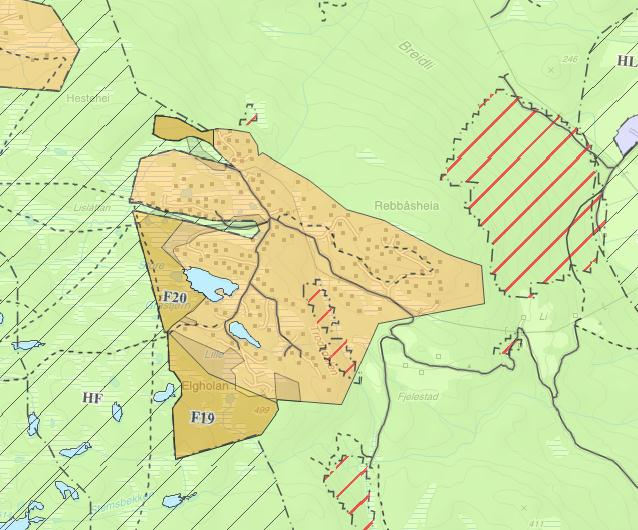 DETALJREGULERING FJELLESTAD VEST, DEL AV GNR. 20 BNR.1 I EVJE OG HORNNES KOMMUNE 4 2 Planstatus I kommuneplanen sin arealdel for Evje og Hornnes 2011-2021, vedtatt 13.05.