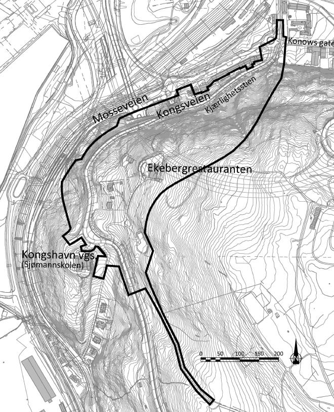 1. BAKGRUNNEN FOR REGISTRERINGEN I forbindelse med ny reguleringsplan for Kongsveien fra Konows gate til Sjømannskolen, gnr 235 m.fl.