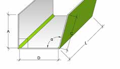 STANDARD L-ELEMENT 90º A B MAKS LENGDE NOBB NR.