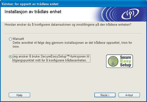 Trådløs konfigurasjon for Windows d Hovedmenyen for CD-ROM-en vises. Klikk på Installer andre drivere el. verktøy. 4 Hvis dette vinduet ikke vises, bruk Windows Explorer til å kjøre setup.