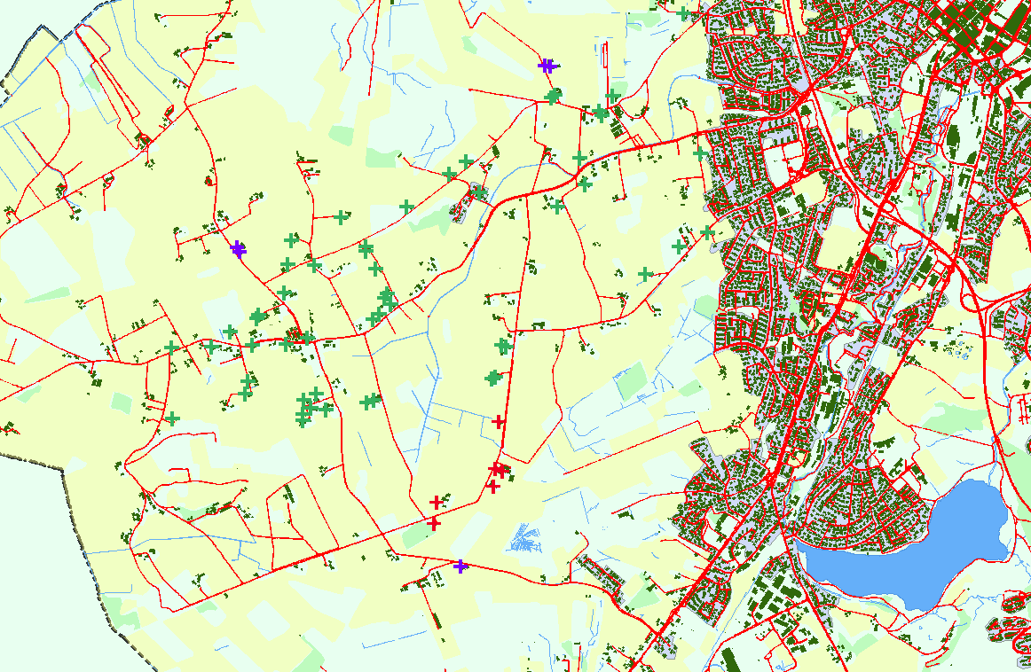 Kilde: WebGIS- Avløp Sandnes Figur 5: Private