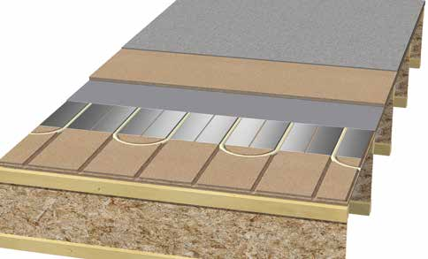 MONTERINGSTIPS - FORESTIA THERMOGULV 1 22mm Forestia Thermogulv Standard med gulvbelegg som overgulv