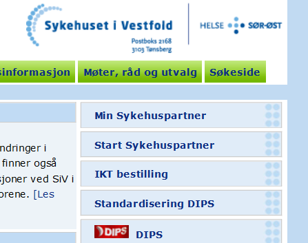 Sør-Øst o For at du skal kunne lese om endringene uten å være koblet på