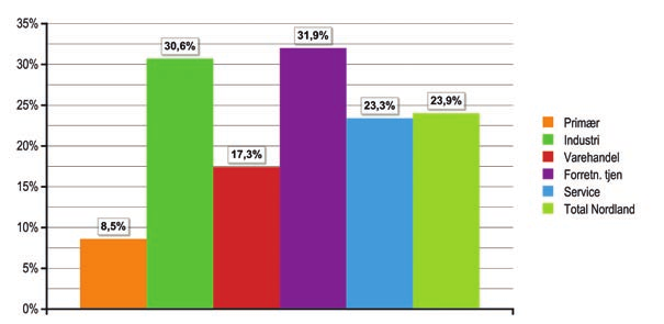 Aktiviteten er i gjennomsnitt 20 % større i store sammenlignet med små kommuner.