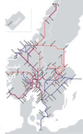 Hovedpunkter 2006 Konsernets resultat etter skatt er vesentlig bedre enn fjoråret: Resultat i NSB-konsernet er på 511 MNOK (442 MNOK), en bedring på 69 MNOK,+ 16 %, i forhold til 2005.