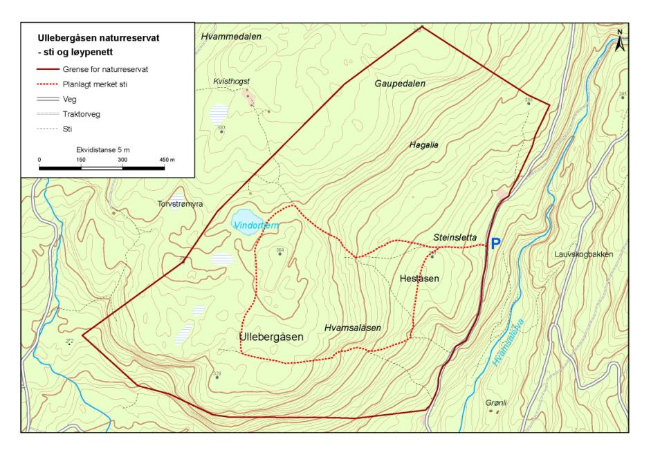 Fylkesmannen i Buskerud Forvaltningsplan for Ullebergåsen naturreservat 25 4.3. Tilrettelegging for friluftsliv Beskrivelse Det er minimal ferdsel i området, men botanikere oppsøker området.