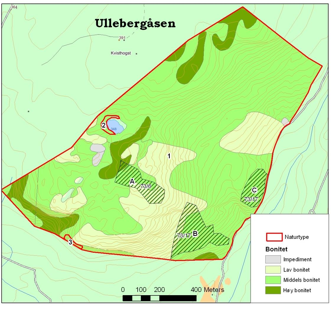 Fylkesmannen i Buskerud Forvaltningsplan for Ullebergåsen naturreservat 9 2.3.