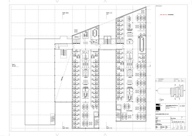 etasje Storkjøkken, kantine, store møterom og kontorer Plantegning 2.etasje Kontorer med bokstavnavn for hver fløy N Plantegning 3.etasje Kontorer Plantegning 4.