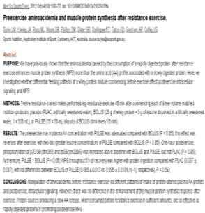 proteinkilder* NY STUDIE: Optimal mengde protein etter