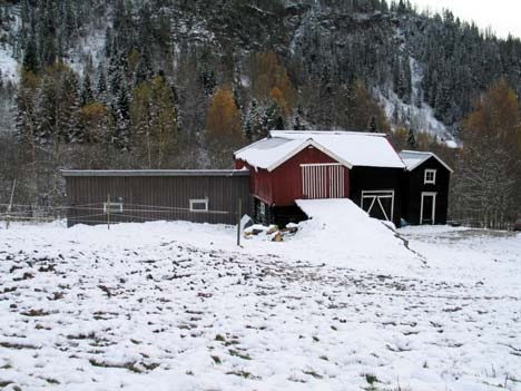 Huset, som skal være fra 1854, var da kledt på to sider.