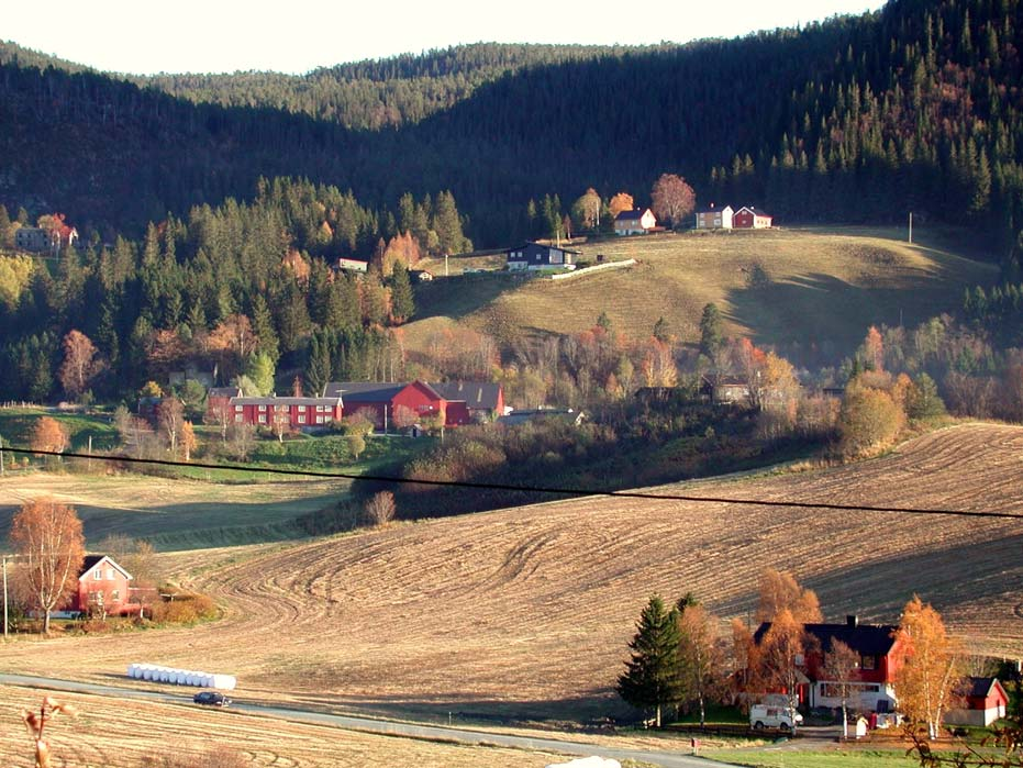 GAMLE HUS DA OG NÅ Blandet bebyggelse på Havdøl nord i Melhus.