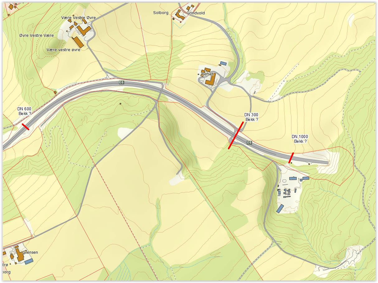 Kryssinger av vassdrag, Hydrologirapport 26 5.2. Bekk ved Refset gård Delstrekning 1 pr.