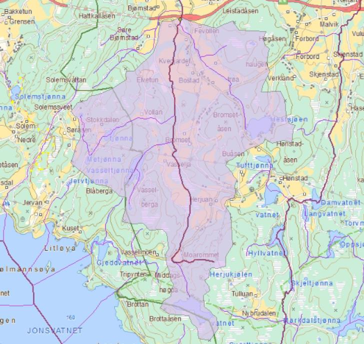 Kryssinger av vassdrag, Hydrologirapport 48 4.1.3 Beskrivelse av nedslagsfeltene Storelva Nedslagsfeltet til Storelva for punktet der den krysser E6 er 12,7 km 2 stort. Feltlengden er på 6,1 km.