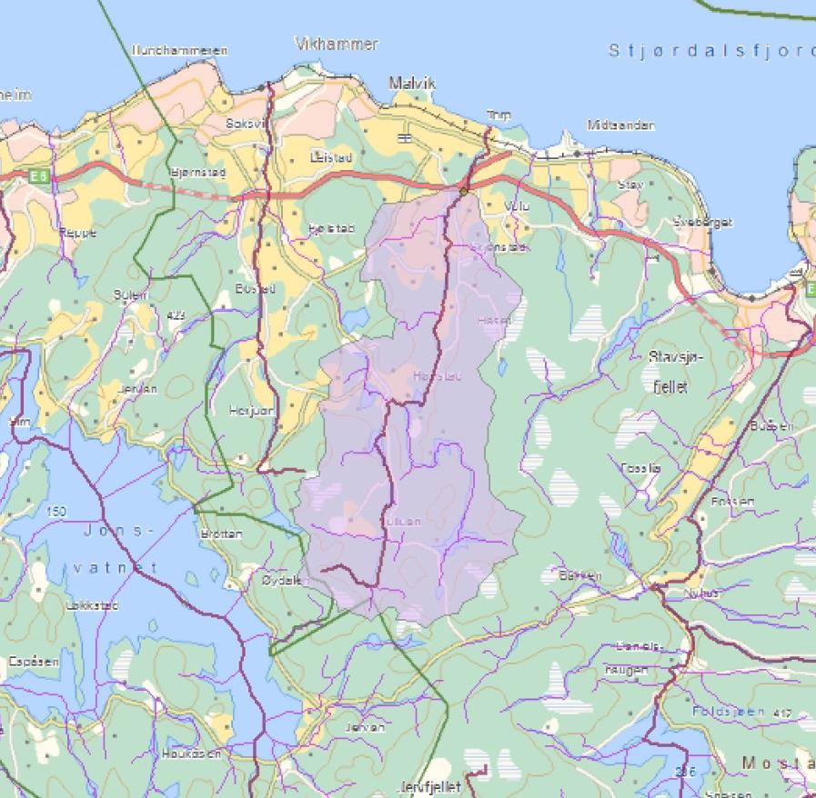 Kryssinger av vassdrag, Hydrologirapport 49 Sagelva Nedslagsfeltet til Sagelva for punktet der den krysser E6 er 19,1 km 2 stort. Feltlengden er på 7,4 km.