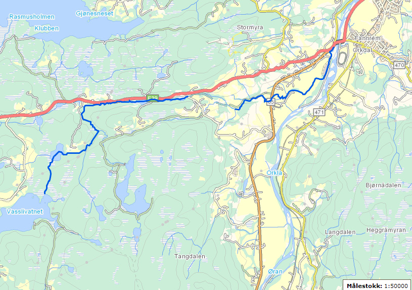 ingen tiltak i forhold til hydromorfologi og laksefisk påpekes inntil videre. Framtidige miljømål ihht til ny vannforskrift vurderes som oppfylt med bakgrunn i resultatene våre fra 2010