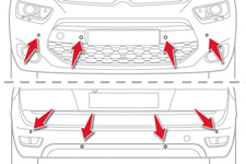 Kjøring Parkeringsassistanse Parkeringsassistanse bak Parkeringsassistansen aktiveres når bilen settes i revers. Et lydsignal høres samtidig.