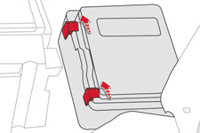 Praktiske opplysninger Sikringer i motorrom Sikringsboksen er plassert i motorrommet, i nærheten av batteriet (venstre side).