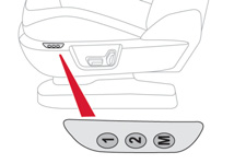 Komfort Lagring av kjørestillinger System som registrerer de elektriske reguleringene for førersetet og for de utvendige speilene.