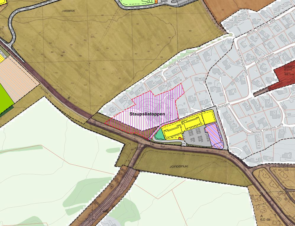 I kommunedelplan for Levanger sentrum er store deler av området angitt som et område hvor det foreligger reguleringsplaner som fortsatt skal gjelde.