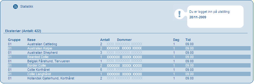 Når du trykker på Kjør og vis