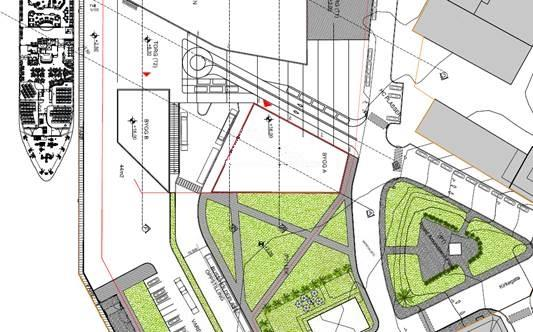 Kontorbygget - Amundsengården Inngang vil være mot Roald Amundsens Plass eller parken for forsiden, men det åpnes for direkte adgang til ny passasjerterminal.