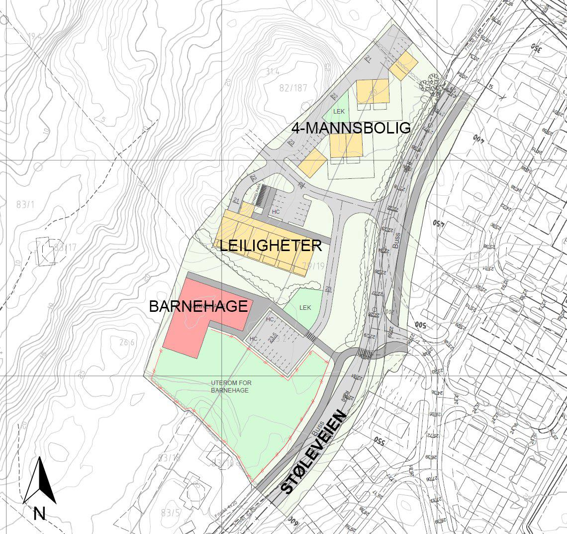 Støyutredning Støle Grimstad 5 1 INNLEDNING Det planlegges 30 nye boenheter og en ny barnehage på Støle i Grimstad kommune.