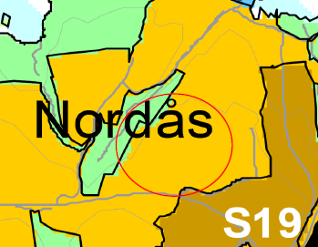 Planstatus I gjeldende kommuneplan for Bergen er planområdet avsatt til bebyggelse og anlegg. Den nordligste delen av planområdet er merket som rød og gul støysone på grunn av nærheten til fv.