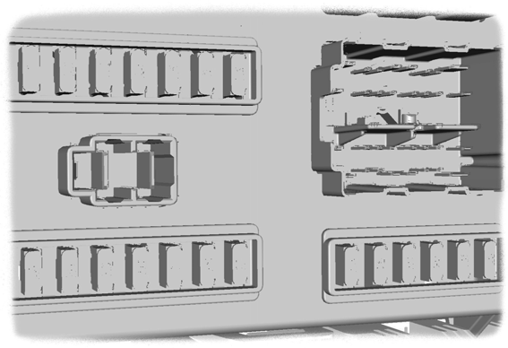 Sikringer Koplingsboks på passasjersiden E70874 Sikring Strømstyrke (mpere) Farge Beskyttet krets 63 5 brun Parkeringssensor bak, regnsensor 64 2 grå Sensor på gasspedal 65 15 blå Bremselysbryter 66