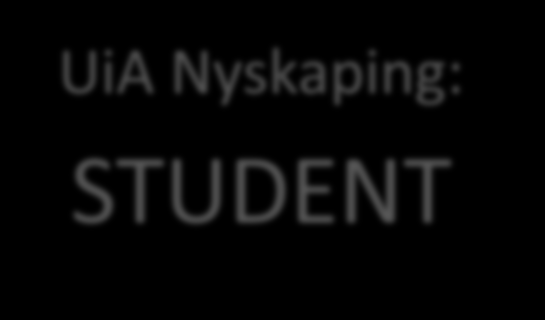 UiA NYSKAPING UiA Nyskaping: STUDENT TILBUD -