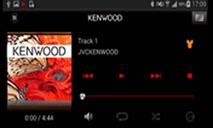 Når du velger [Yes] (Ja), startes appoversikten til KENWOOD Smartphone Control (KENWOOD smarttelefonkontroll).