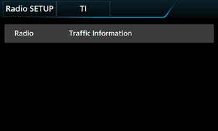 Denne funksjonen krever imidlertid et radiodatasystem og digital radio som har TI-informasjon. 1 Trykk på venstre side av skjermen. Trykk [TI]. Tjenestelisten vises. 2 Velg ønsket innhold fra listen.