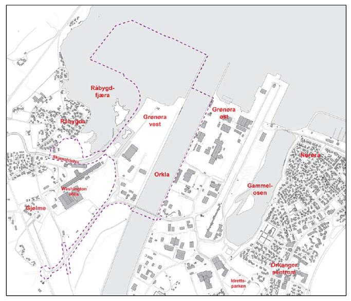 HELHETLIG MILJØPLAN 7 (13) Figur 2 Avgrensning av planområdet 3. KONSEKVENSER AV UTBYGGINGEN 3.1 Naturmiljø De er her snakk om anadrom fisk som ål, laks og sjøørret.