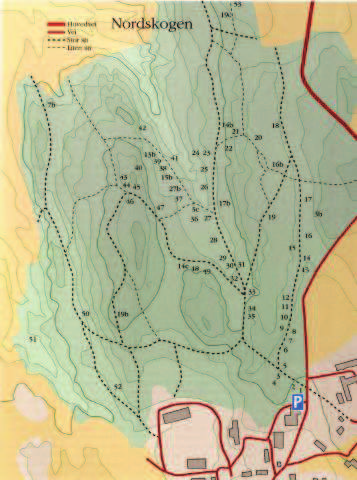 8.5 Vedlegg 5. Detaljskisse over Arboretet Nordskogen og artsoversikt Figur 1.