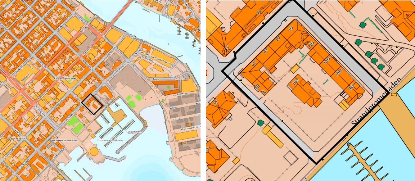 BAKGRUNN FOR SAKEN Forslag til detaljregulering for Kvartal 58, del av, er utarbeidet at Arkitektfirmaet MAD AS, Rambøll, og Faveo Prosjektledelse. Planen fremmes av Skeie Eiendom.