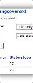 4 Legge til utstyr For å legge til for eksempel en mobiltelefon må man