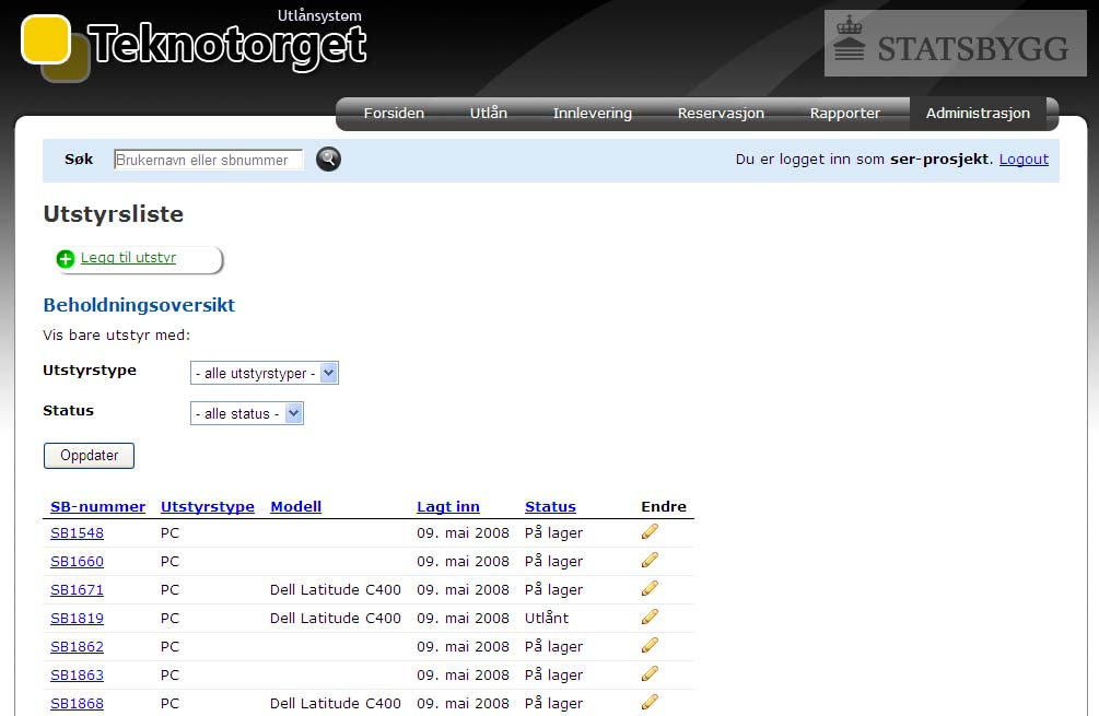 Skjermbilder Vedlegg 7 7.2 Innstillinger for systemet 7.