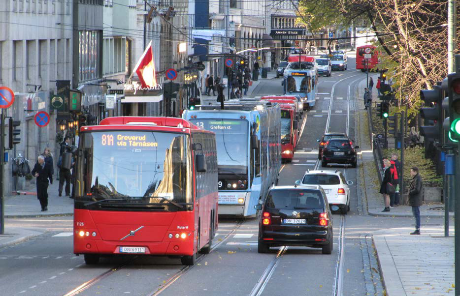 4.5 EFFEKTIVISERE LINJENETTET - REDUSERE ANTALL KOLLEKTIVENHETER I TRASEENE 4.5.1 Bakgrunn Når mange kollektivenheter trafikkerer samme strekning blir disse gradvis til hinder for hverandre.