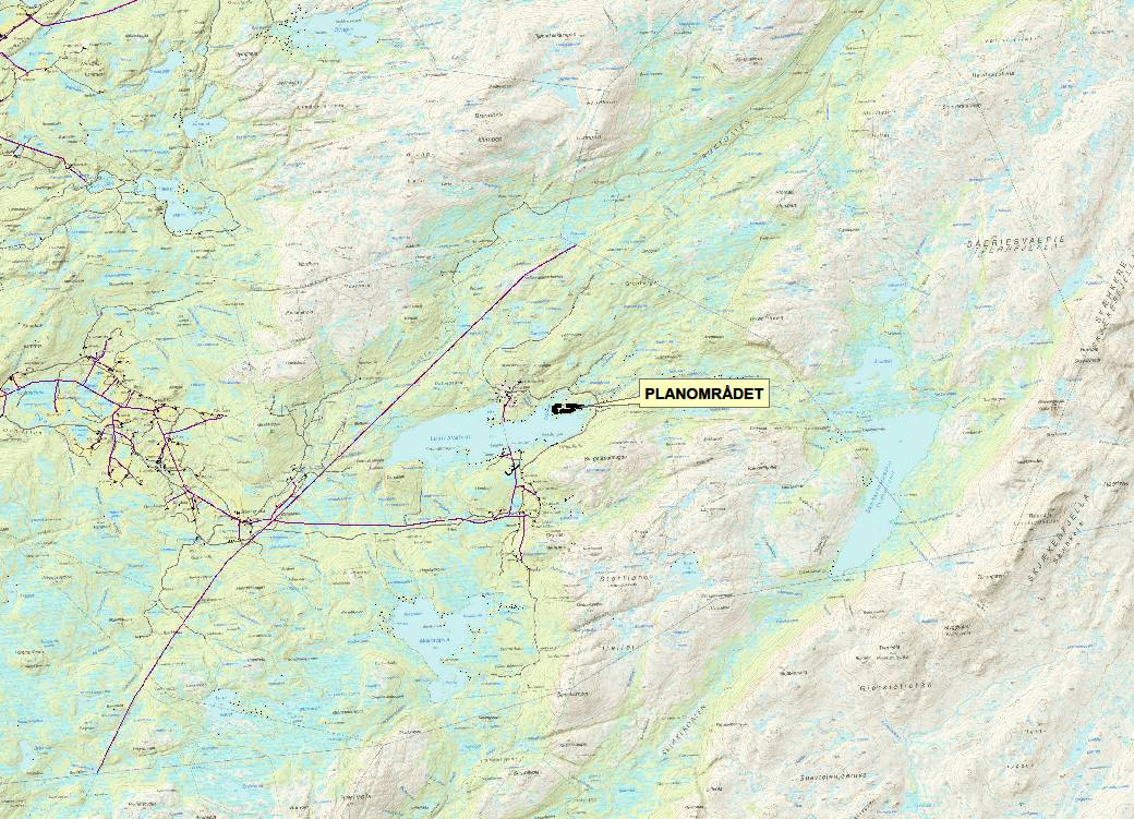 1 BAKGRUNN 11 Hensikten med planen Formålet med detaljplanen er å legge til rette for et nytt hyttefelt, Torengåsen ved Lustadvatnet, på eiendommen i 156/3 Steinkjer kommune Det totale arealet på