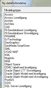 Kartdataforvaltning Databaser i Access, Oracle, SQL Server Spatial og PostGIS.