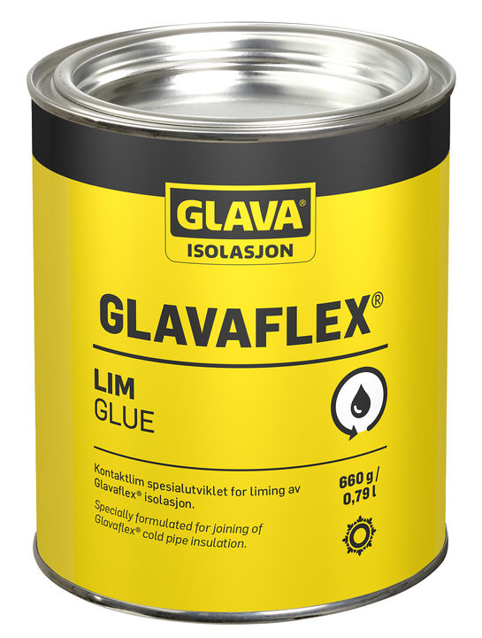 CELLEGUMMI Tilbehør GLAVAFLEX LIM GLAVAFLEX Lim benyttes for liming av GLAVAFLEX cellegummi produktene.