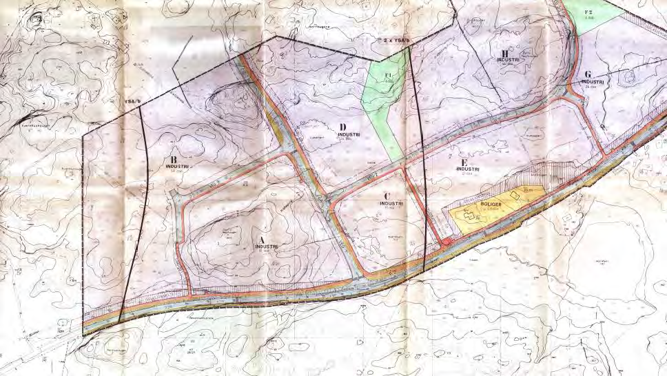2.2 Reguleringsplan Lønningen industriområde Reguleringsplan for Lønningen industriområde (planid 7450000) trådte i kraft 13.3.1989.
