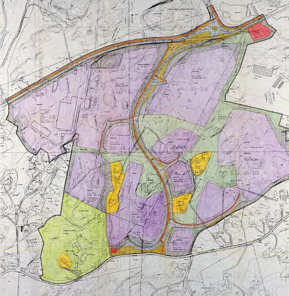 Verksted-depot alternativ A omfatter arealene sør for området som er regulert til flyplassformål, og vest for Lønningsvegen.