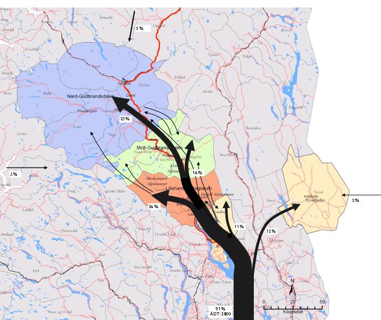 By og fjell Lillehammer og Gudbrandsdalen er i en unik situasjon i Norge ved at det er den eneste regionen som har