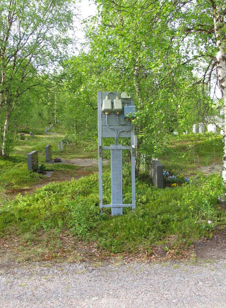 Eksisterende strømuttak, nedre nivå.