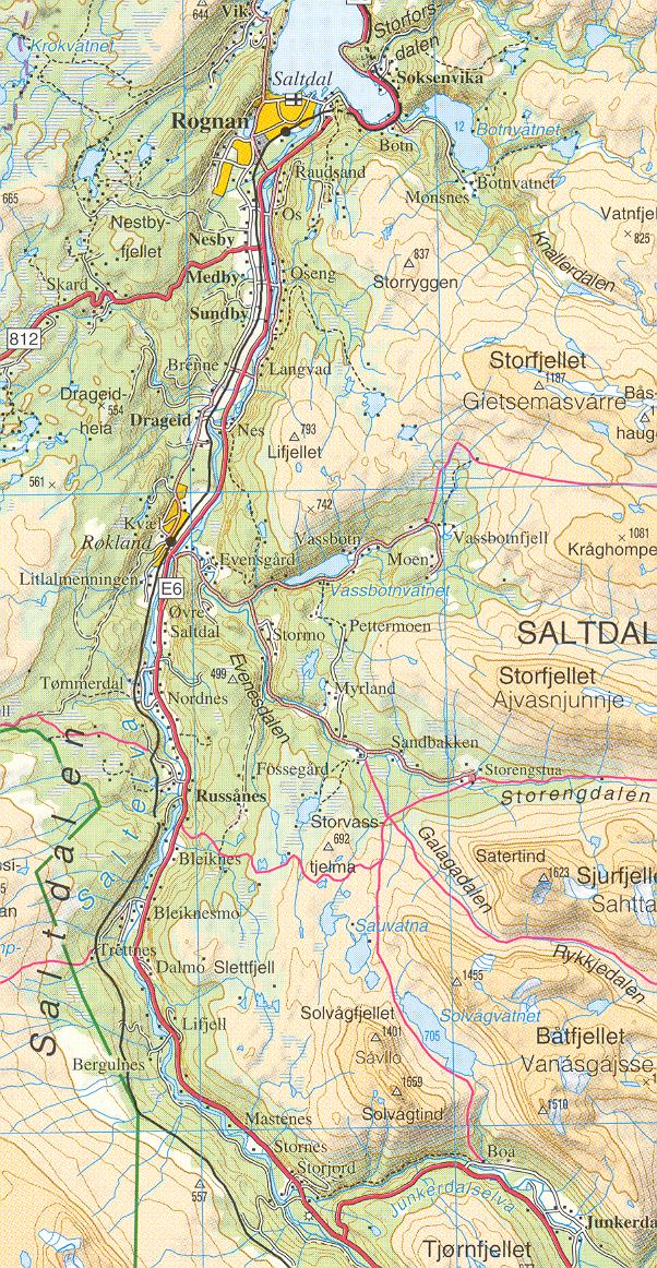 Saltdalselva helhetlig plan Nr/sted Type tiltak 33. Osøyra Tilrettelegging, biotoptiltak 32. Nerauran Biotoptiltak, terskel. 31. Fv 812 Vegfylling, utbedring/reveg. 30.