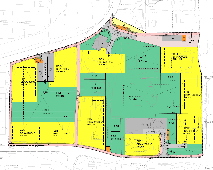 Mobilitetsplan Prinsens vei-eventyrveien-gamleveien, Plan 2012 126 Side 7 3 Planforslaget 3.1 Beskrivelse av planforslaget Det er lagt til rette for 10 boligblokker med inntil 264 boenheter.