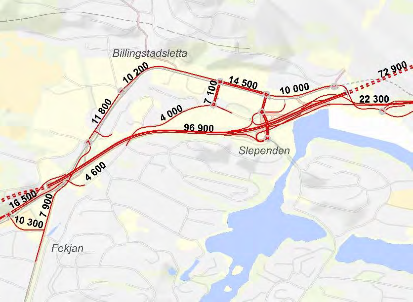 Trafikktall Dagens trafikk Alt.