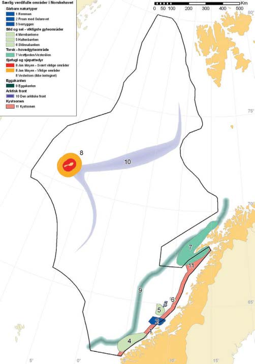 Norskehavet Koraller, morenerygger og en vulkan Resultater fra MAREANO Særlig verdifulle områder er