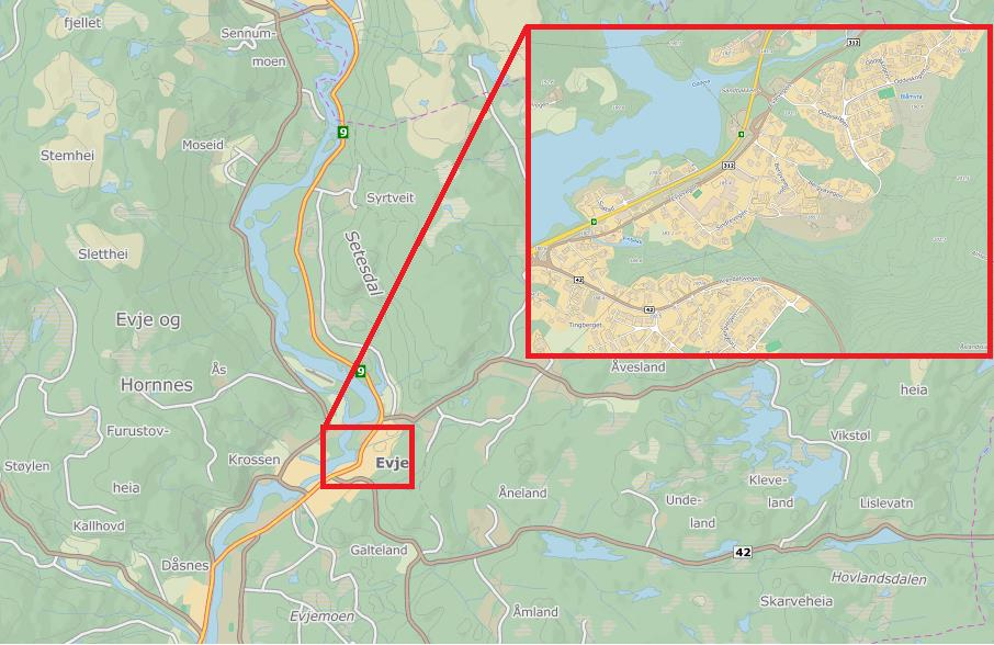 STØYUTREDNING 5 (23) 1. INNLEDNING har på oppdrag fra Evje og Hornnes kommune gjort en støyutredning for Sindremoen i forbindelse med detaljregulering av området.