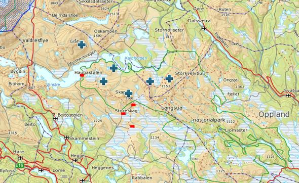 Rovviltfaglig vurdering av åteplassering Langsua 28. okt 2015, hkl Det vises til e-post av 20. oktober 2015, der søknad om åteplassering ved Plankebua i Langsua NP er lagt ved.